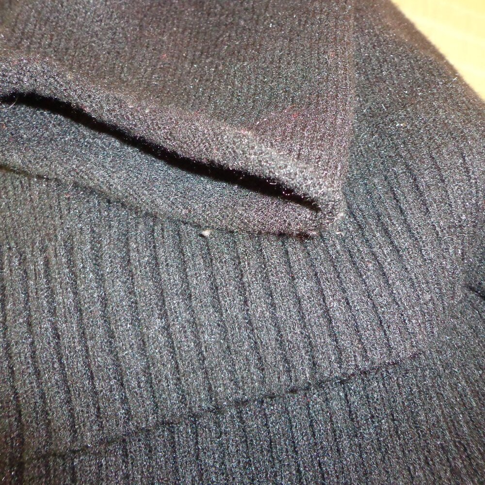 Anthropologie Wide Cowl Neck Sweater XS Black Raglan Long Sleeves - Picture 5 of 10